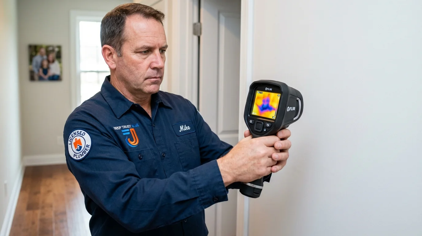 Thermal imaging leak detection by Johns Plumbing LLC in Phoenixville